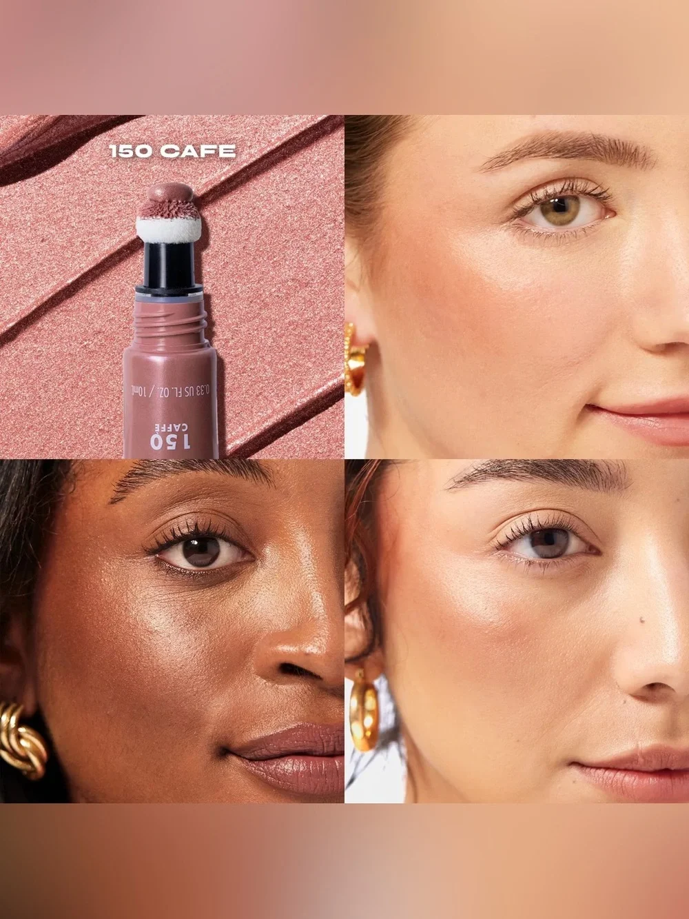 MILANI Cheek Kiss Liquid Blush + Glow - 150 Caffe, NEW